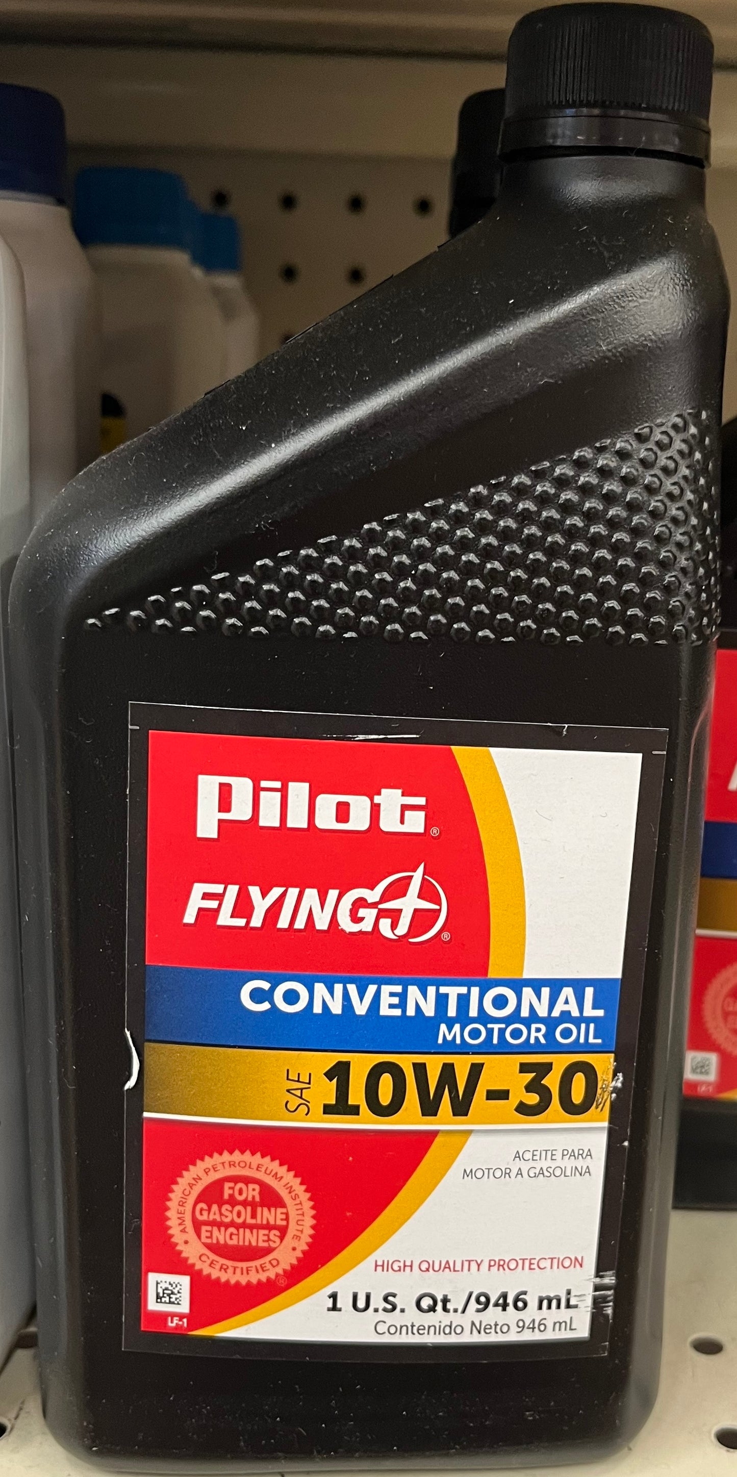 PFJ Branded 10W-30 Conventional Automotive Engine Oil - Case of 12 Quart Bottles