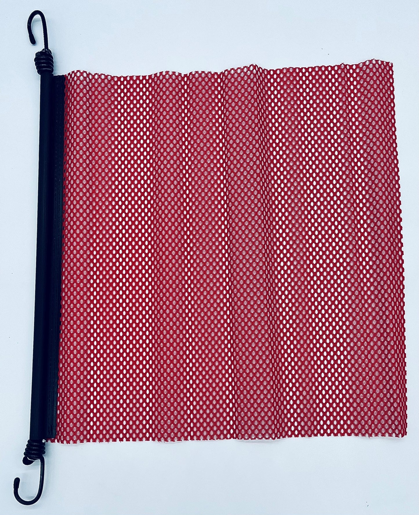 18" x 18" Red Jersey Mesh with Hooks - TELLICO Branded - Retail Ready