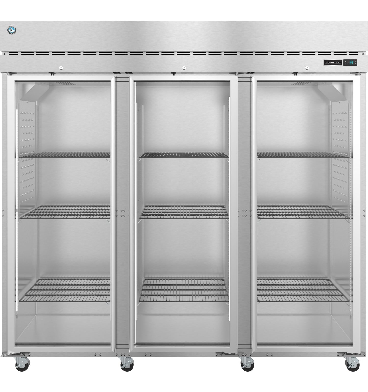 R3A-FG, Refrigerator, Three Section Upright, Full Glass Doors with Lock