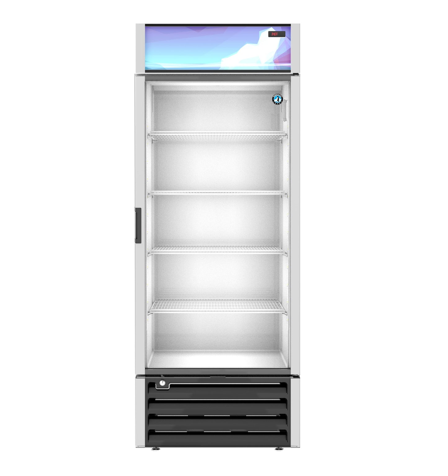 RM-26-HC, Refrigerator, Single Section Glass Door Merchandiser