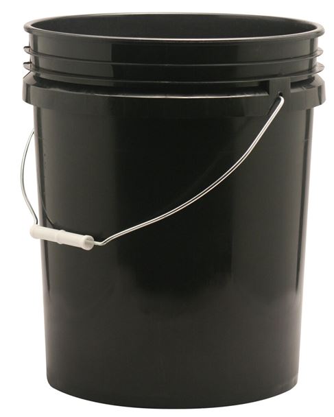 Black 5 Gallon Bucket