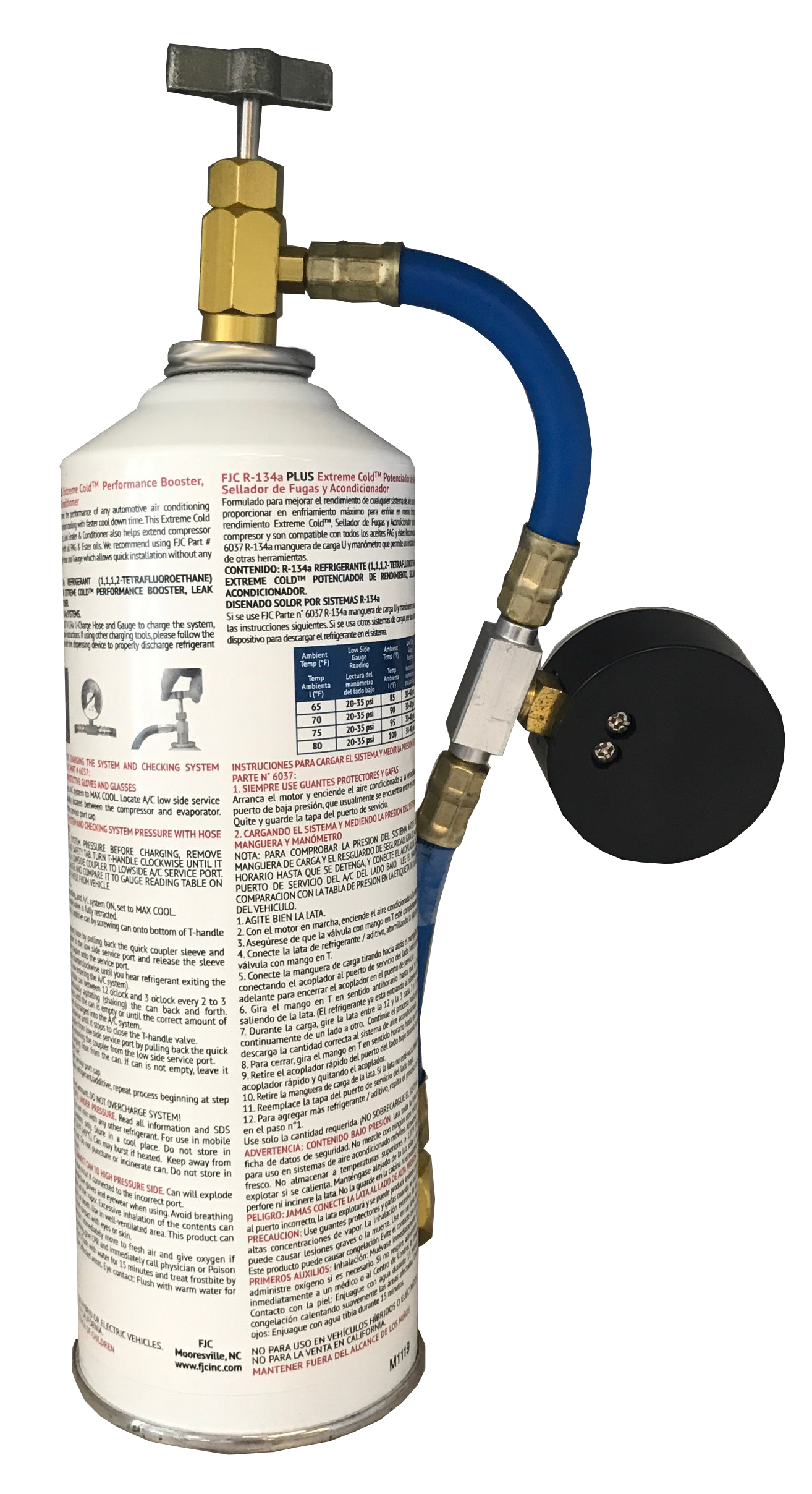 FJC Polar Ice Refrigerant Plus Extreme Cold Performance Booster 22 oz. - Case of 6 Cans
