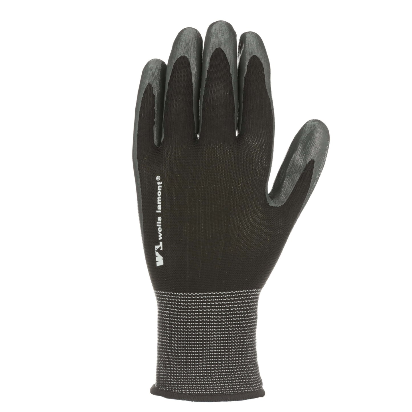 Wells Lamont Nitrile Coated Rubber Knit Work Gloves - 6 Pairs - Each Pair Retail Ready