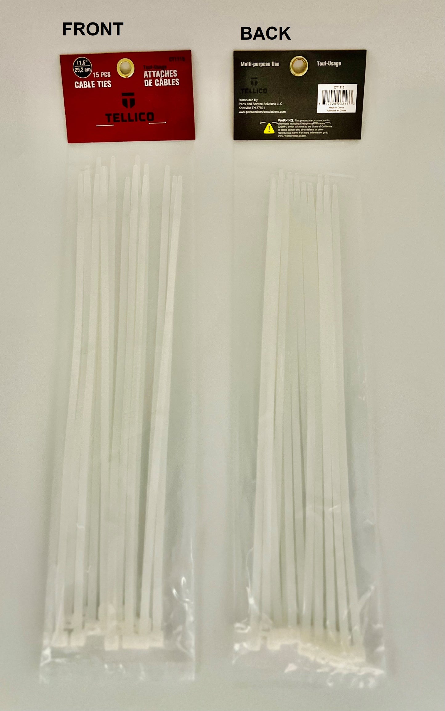CABLE TIES 11.5 IN 15PK