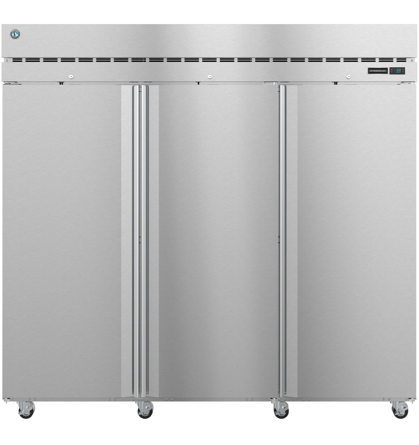 F3A-FS, Freezer, Three Section Upright, Full Stainless Doors with Lock