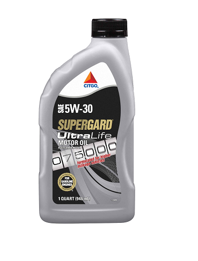 CITGO SUPERGARD ULTRALIFE SAE 5W-30 12/1QT BOTTLES