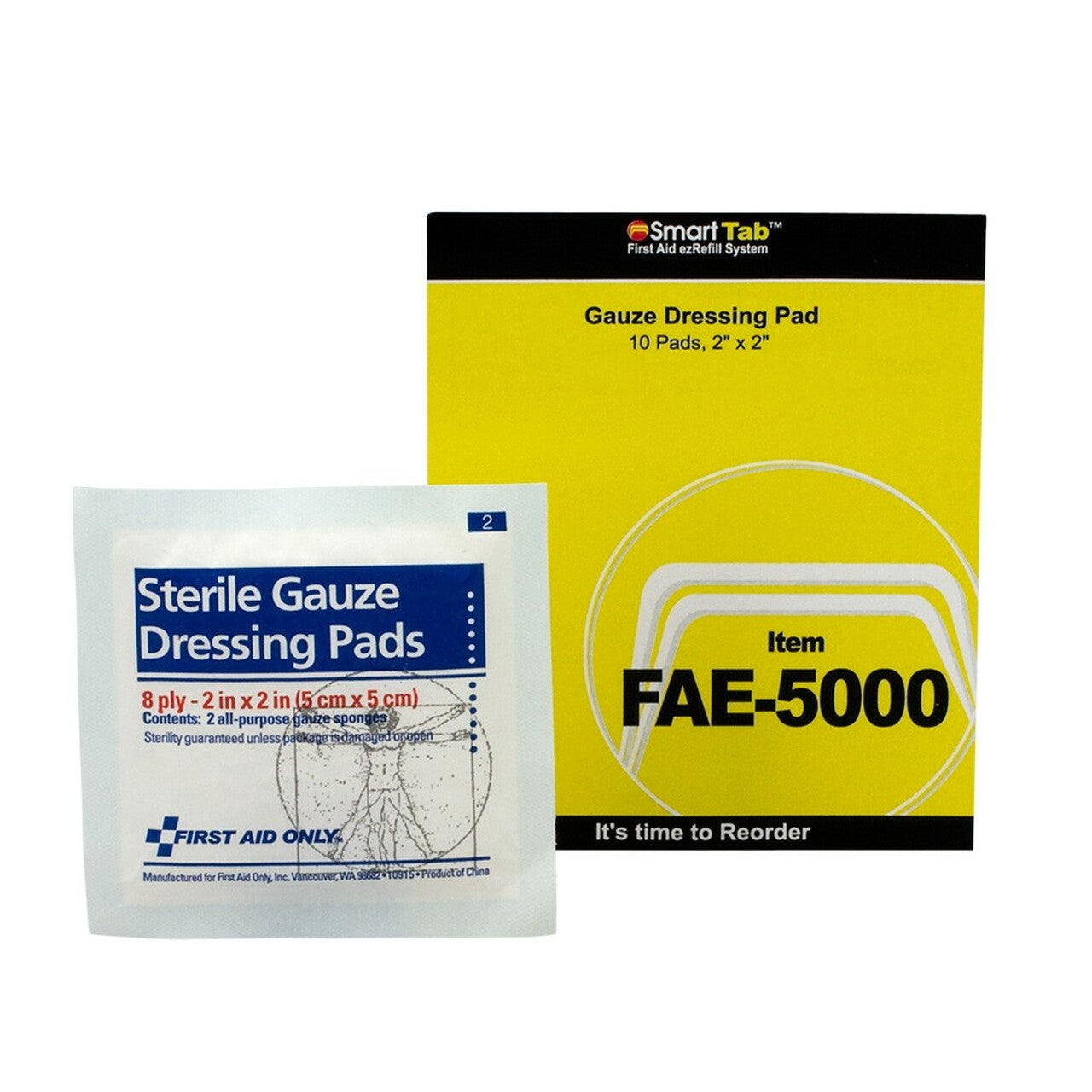 Sterile Gauze Dressing Pads - 12 ply - 3" x 3" - 10 Pack
