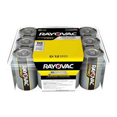 RAYOVAC - D Batteries - 12 pack