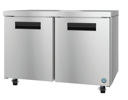 UR48B, Refrigerator, Two Section Undercounter, Stainless Doors