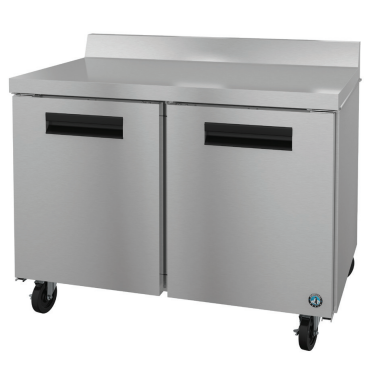 WF48B, Freezer, Two Section Worktop, Stainless Doors