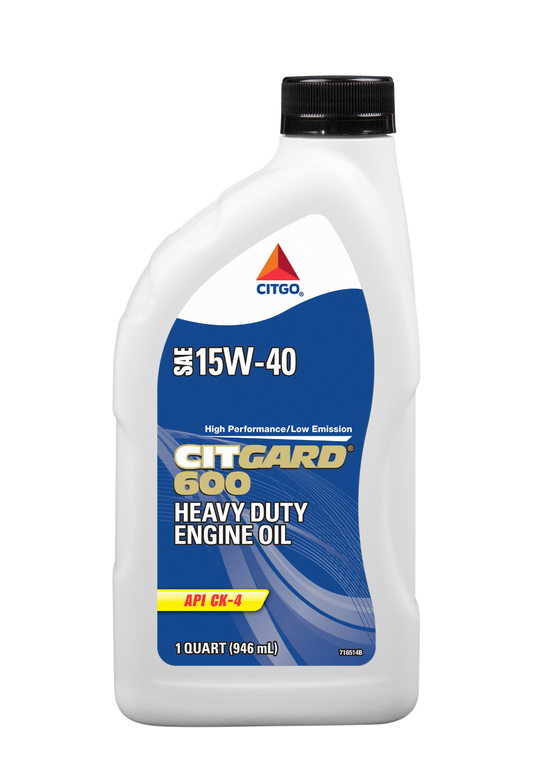CITGARD 600 HEAVY DUTY ENGINE OIL 15W40 12/1QT Case