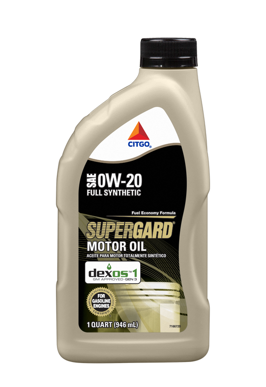 SUPERGARD SYNTHETIC SAE 0W20 6 Bottles /1QT Case