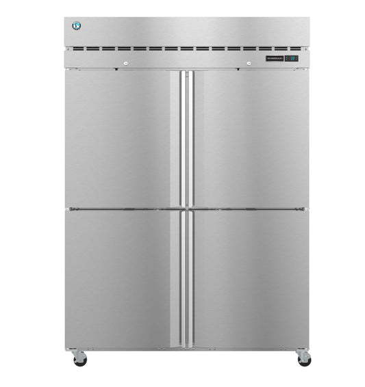 F2A-HS, Freezer, Two Section Upright, Half Stainless Doors with Lock