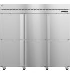 R3A-HS, Refrigerator, Three Section Upright, Half Stainless Doors with Lock