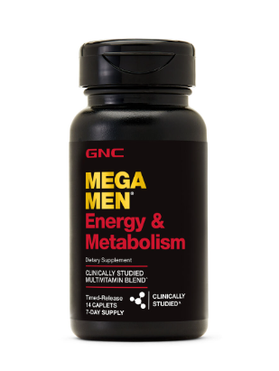 GNC Mega Men Energy & Metabolism Multivitamins - 14 caplets
