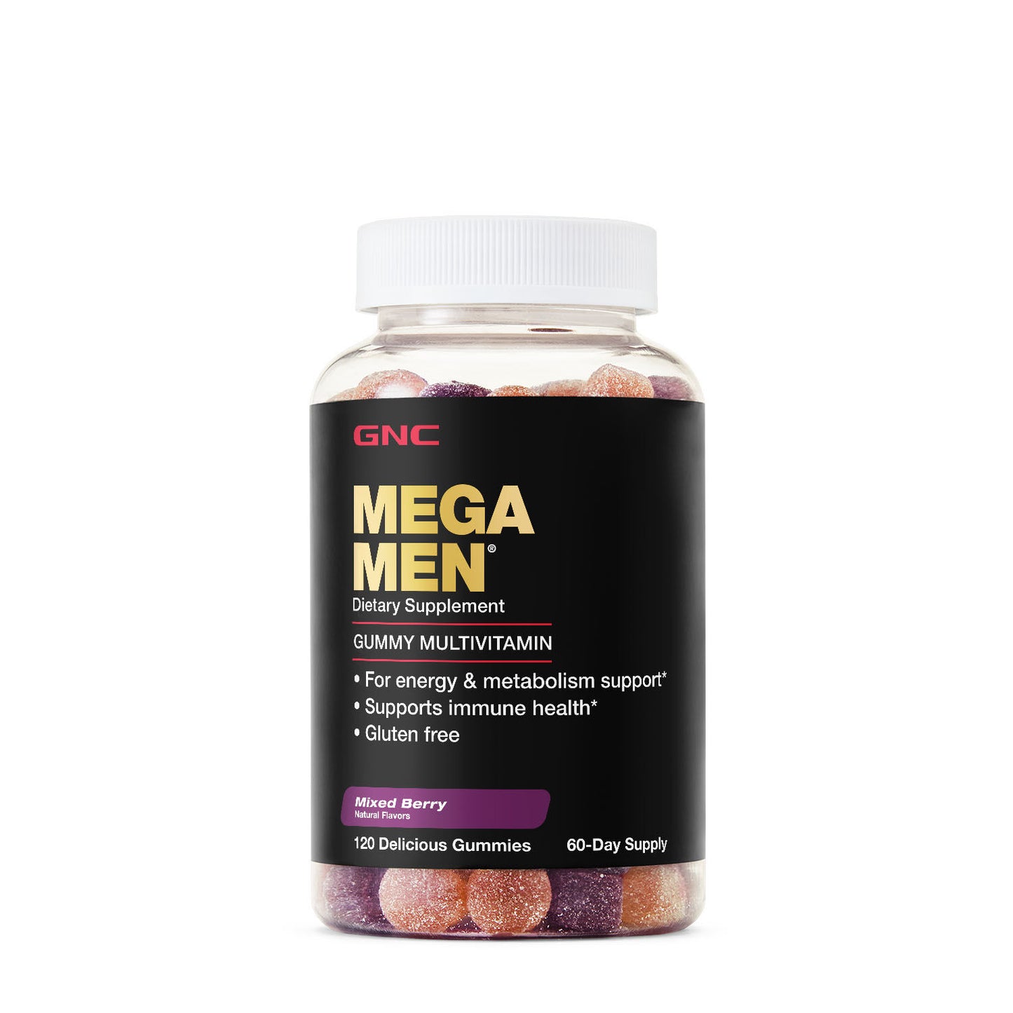 GNC Mega Men® Gummy Multivitamin - Mixed Berry