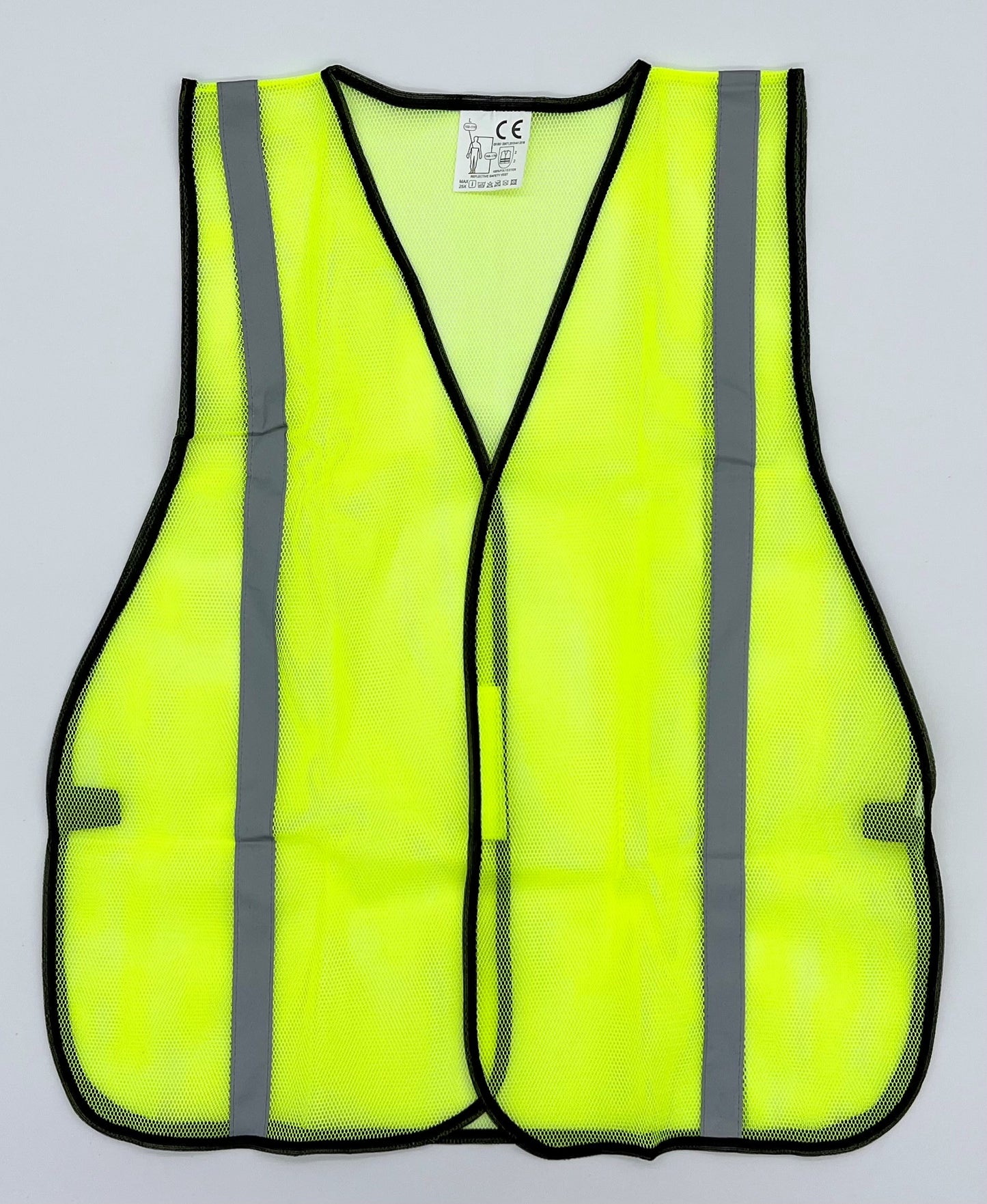 High Visibility Lime Green Safety Vest - Retail Ready - One Size Fits All