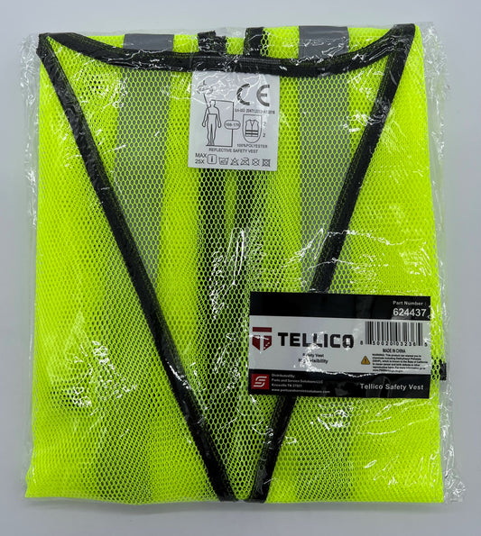 High Visibility Lime Green Safety Vest - Retail Ready - One Size Fits All