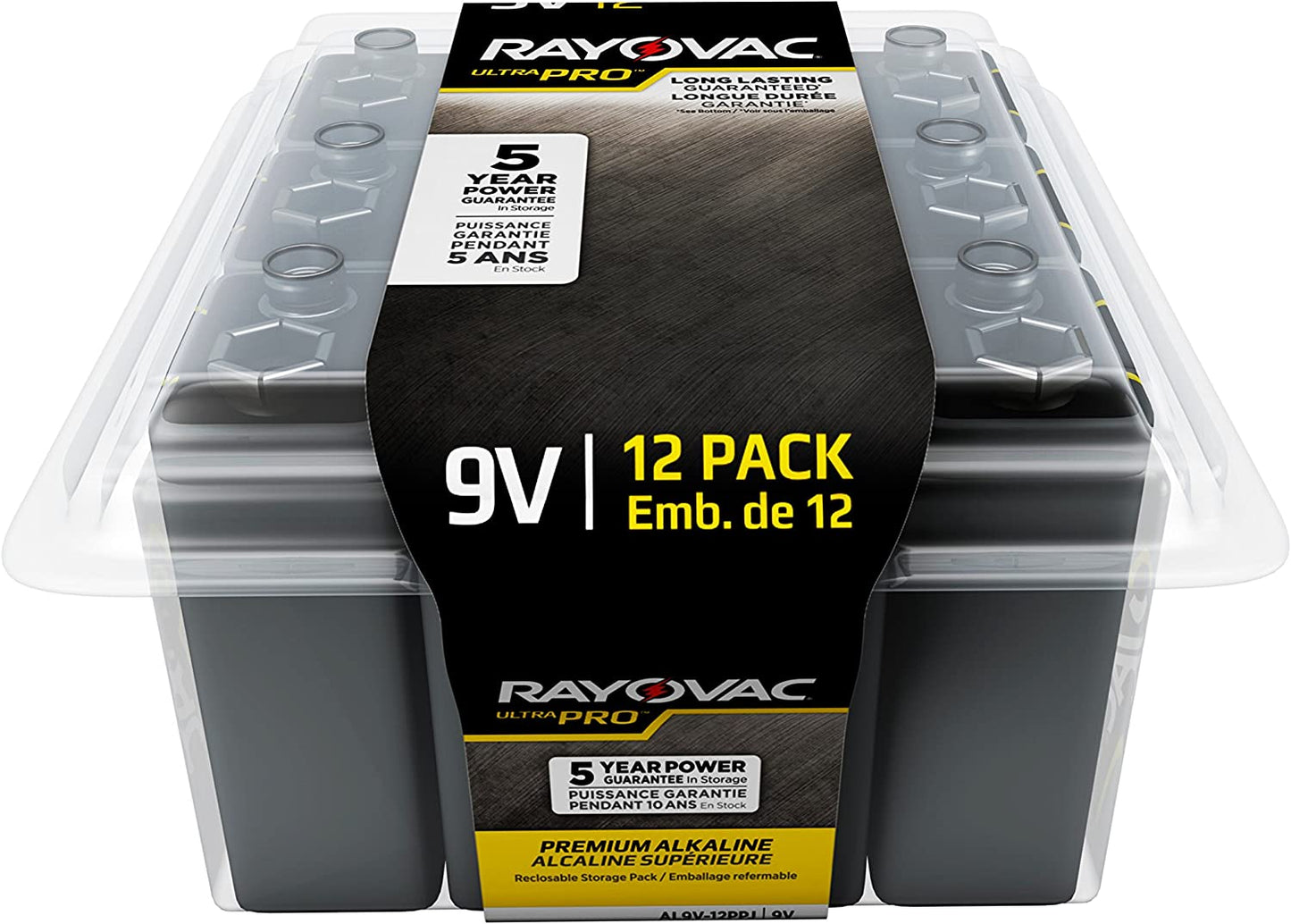 2 pack of Rayovac High Energy Size 9V Batteries