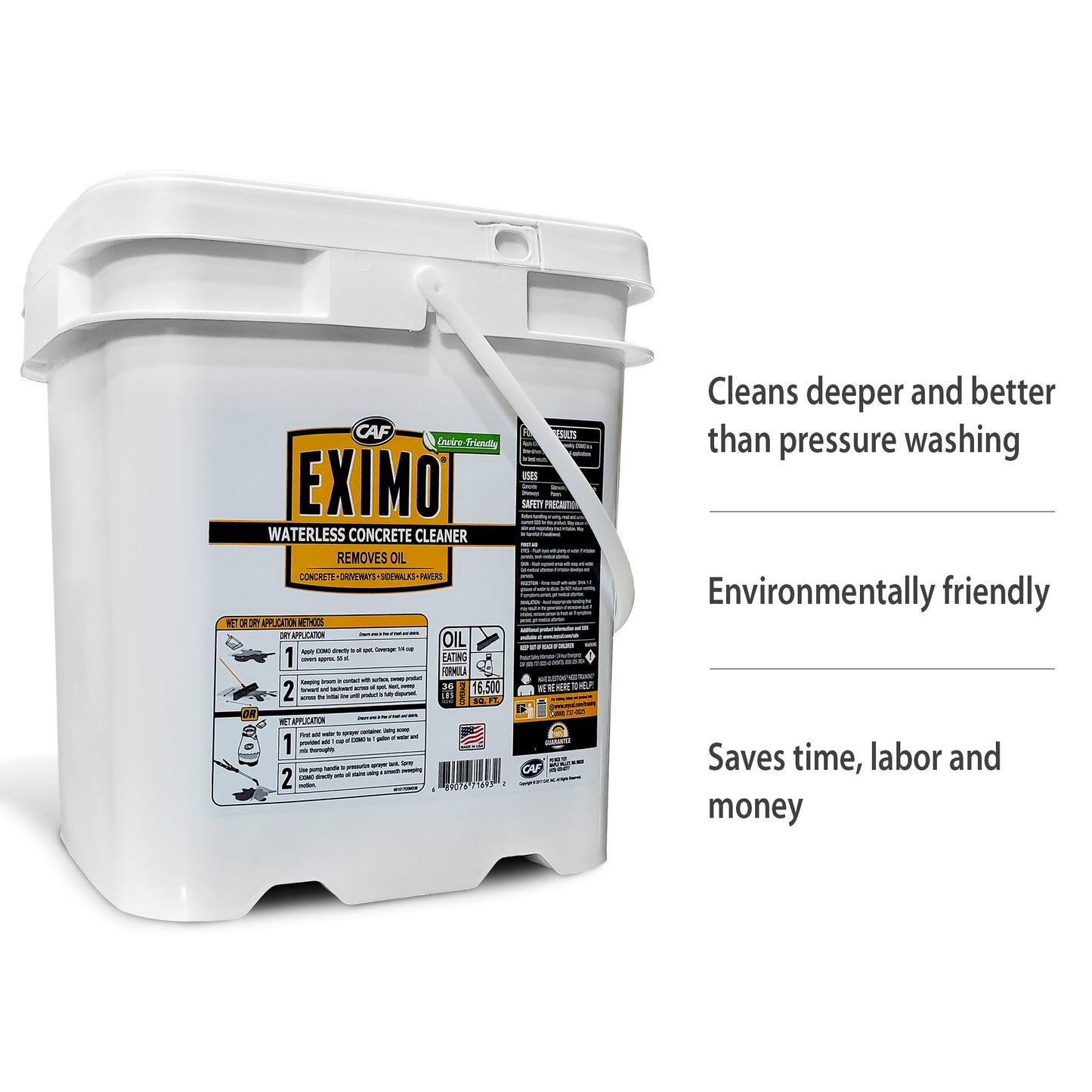 CAF 36 LB EXIMO Concrete Cleaner. **Not for use in Ohio**
