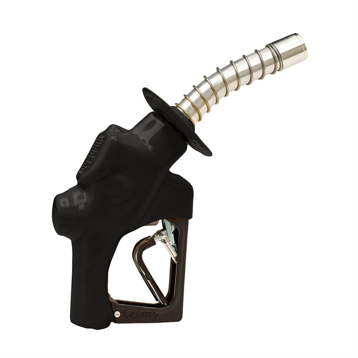 Husky 177610-04 New VIIIS Pressure Activated Heavy Duty Diesel Nozzle with 3-Notch Hold Open Clip, Black