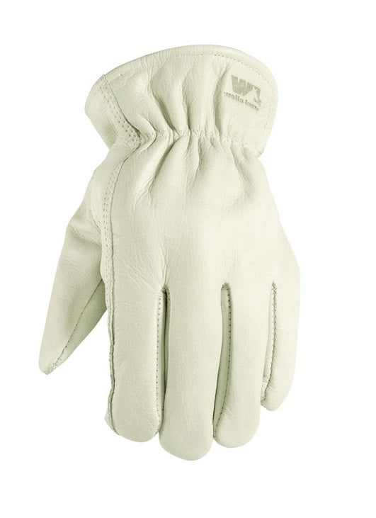 Men’s Full Grain Cowhide Leather Work Gloves - 3 Pairs - Each Pair Retail Ready