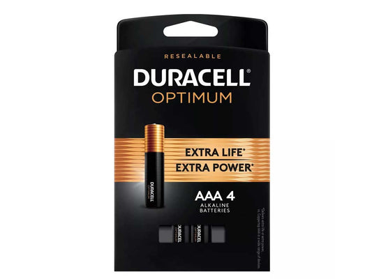 Duracell Optimum AAA Batteries - 4 Pack