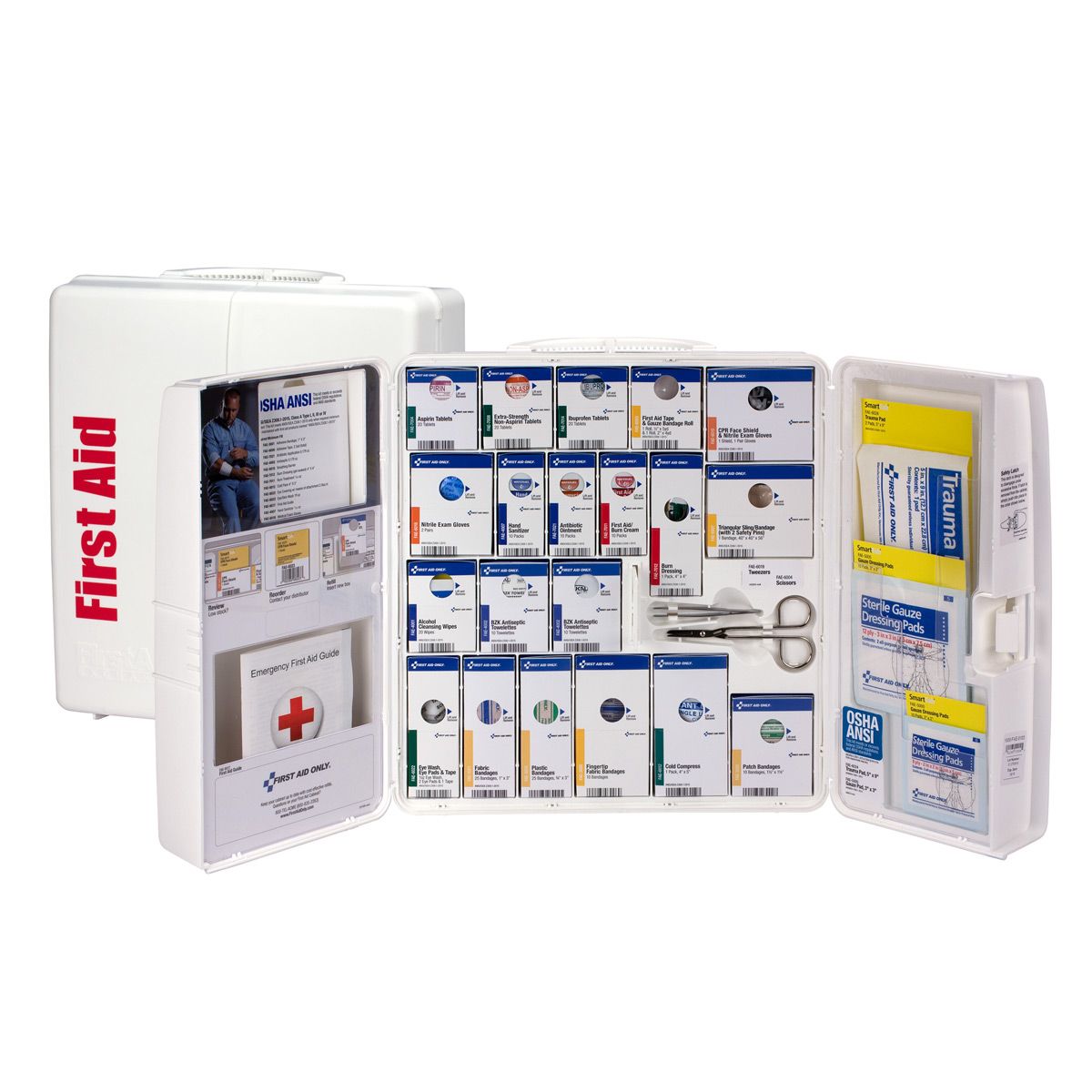 First Aid Kit - Large Plastic Smart Compliance Cabinet - Serves 50 People