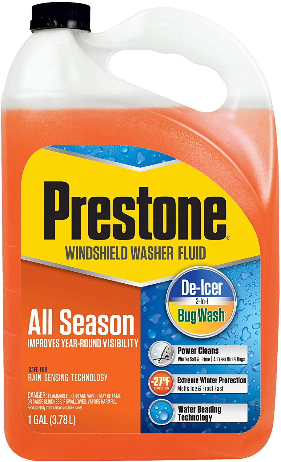 Prestone® 2-in-1 Windshield Washer Fluid - Case of 6 Bottles