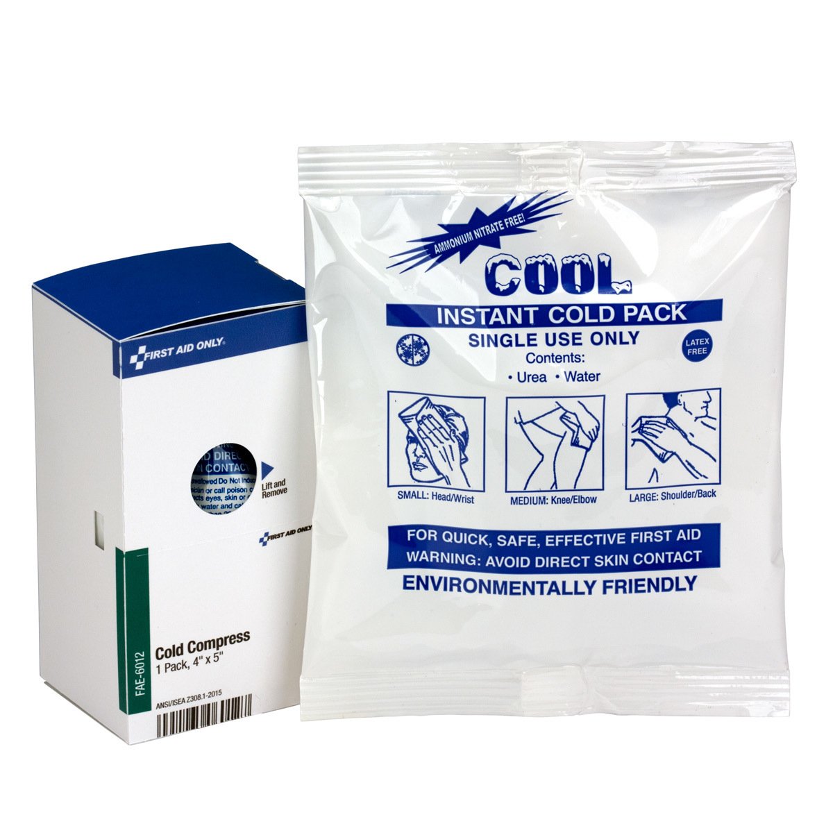 First Aid Only Instant Cold Compress, 4