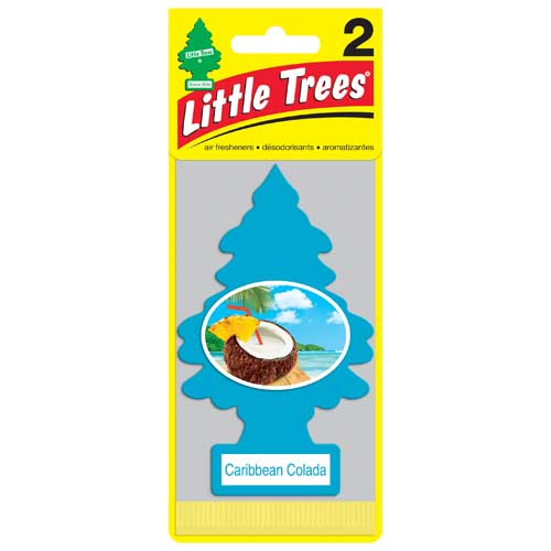 Little Trees Mini Caribbean Colada - Case of 12, 2 Packs
