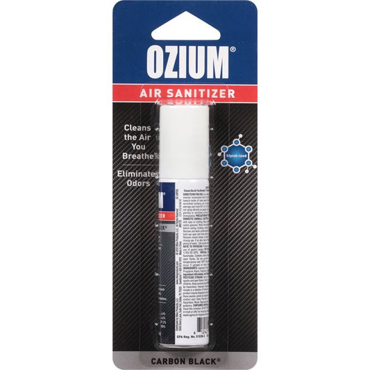 Ozium Spray - .8 oz. Bottle - Travel Size, Case of 6 Individually Packaged Bottles - Carbon Black Scent