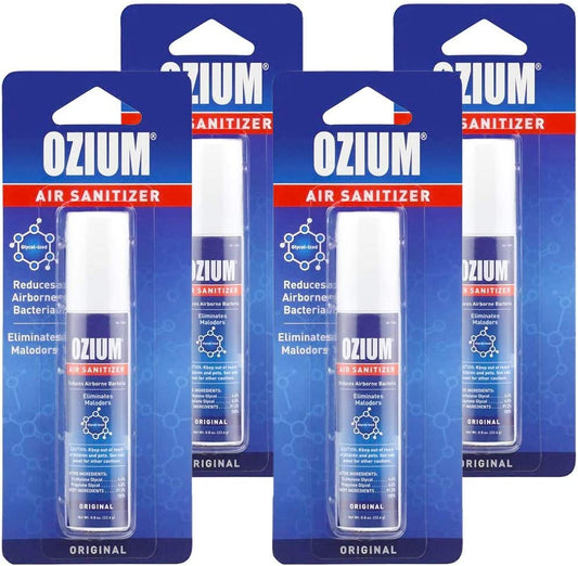 Ozium Spray - .8 oz. Bottle - Travel Size, Case of 6 Individually Packaged Bottles