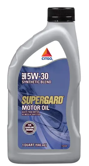 CITGO SUPERGARD SYN BLEND SAE 5W30 12/1 QT BOTTLES ENGINE OIL