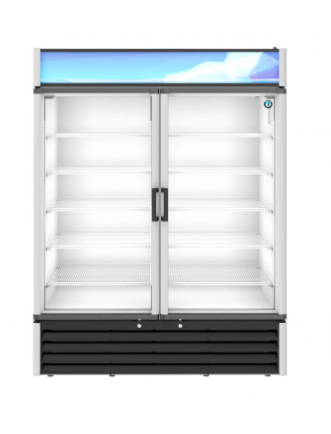 RM-49-HC, Refrigerator, Two Section Glass Door Merchandiser