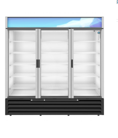RM-65-HC, Refrigerator, Three Section Glass Door Merchandiser