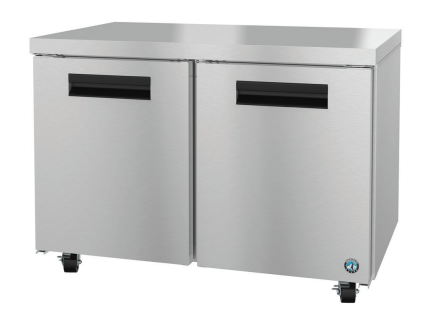 UF48B, Freezer, Two Section Undercounter, Stainless Doors