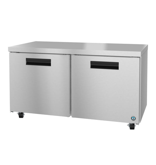 UF60B, Freezer, Two Section Undercounter, Stainless Doors