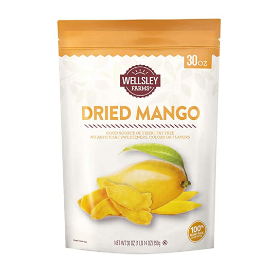 Wellsley Farms Dried Mango, 30 oz.